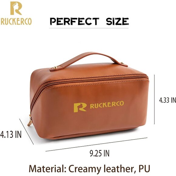 Travel Makeup Bag, Large Capacity Cosmetic Bags for Women,Waterproof - Picture 5 of 6